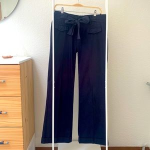 Cotton wide leg Anthropologie pants